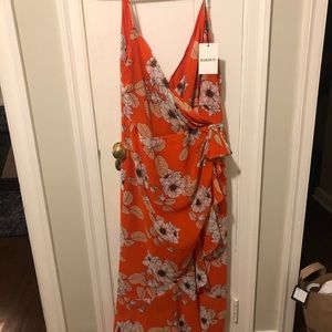 Bardot faux wrap dress